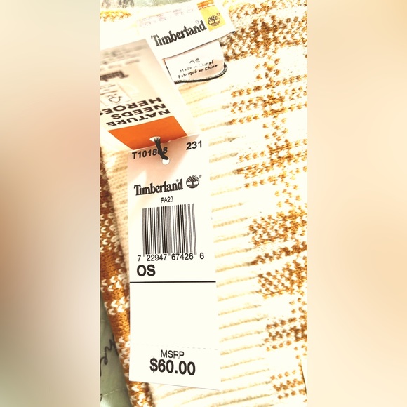 Timberland NWT Unisex Winter soft plaid scarf - Picture 5 of 12